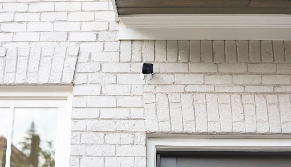 ADT outdoor camera on a Philadelphia home